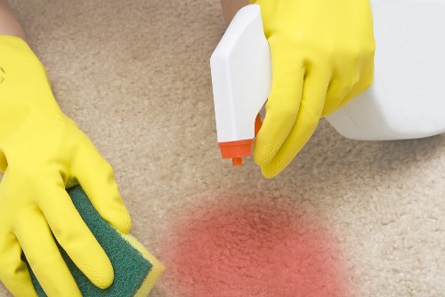 Airbnb cleaner preparing a guest-ready flat in Harringay