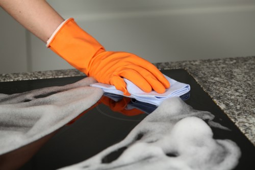 Professional gutter cleaning on a Harringay terrace house